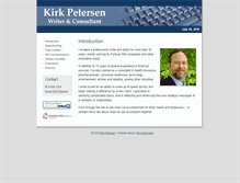 Tablet Screenshot of kirkpetersen.net